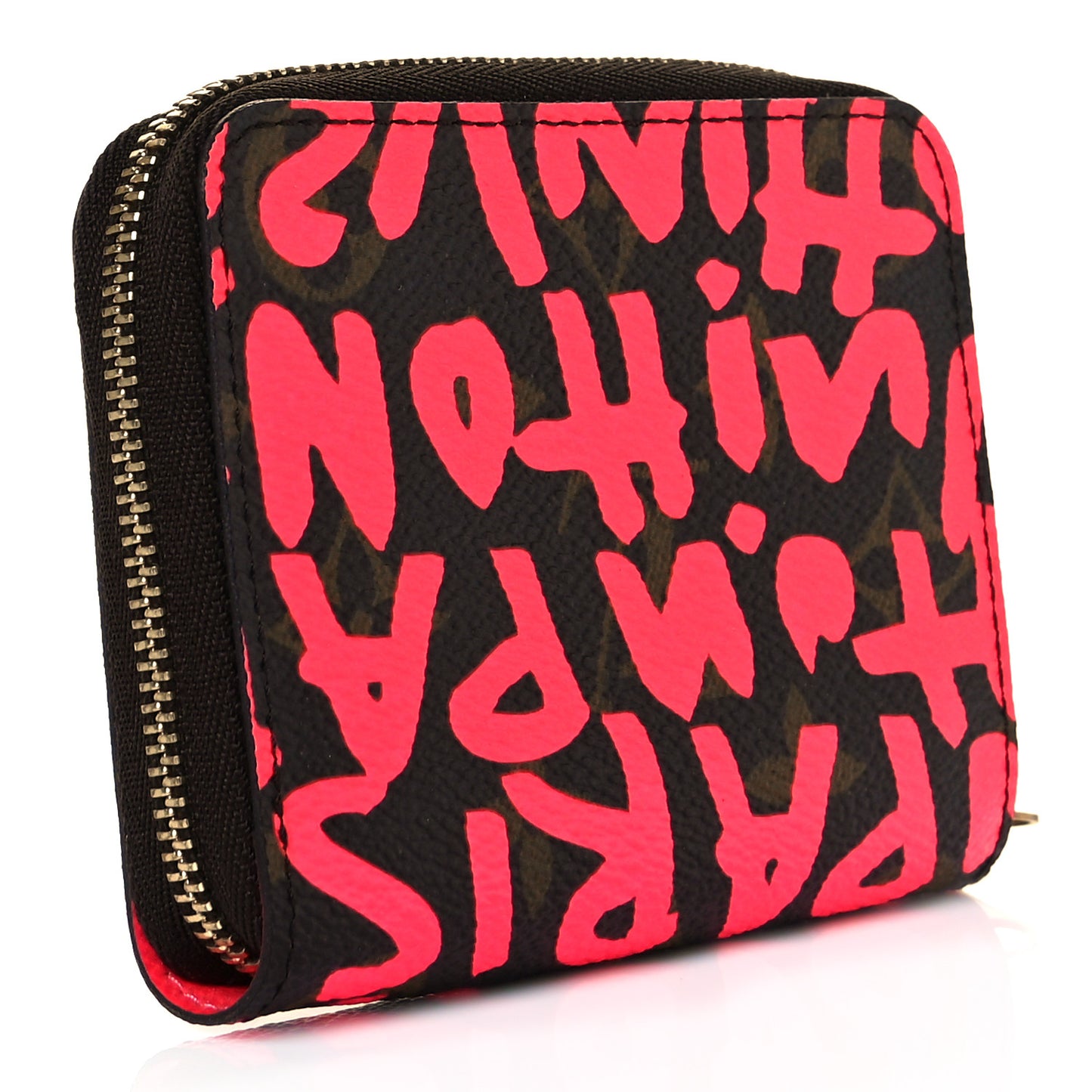 Monogram Graffiti Zippy Coin Purse Fuchsia