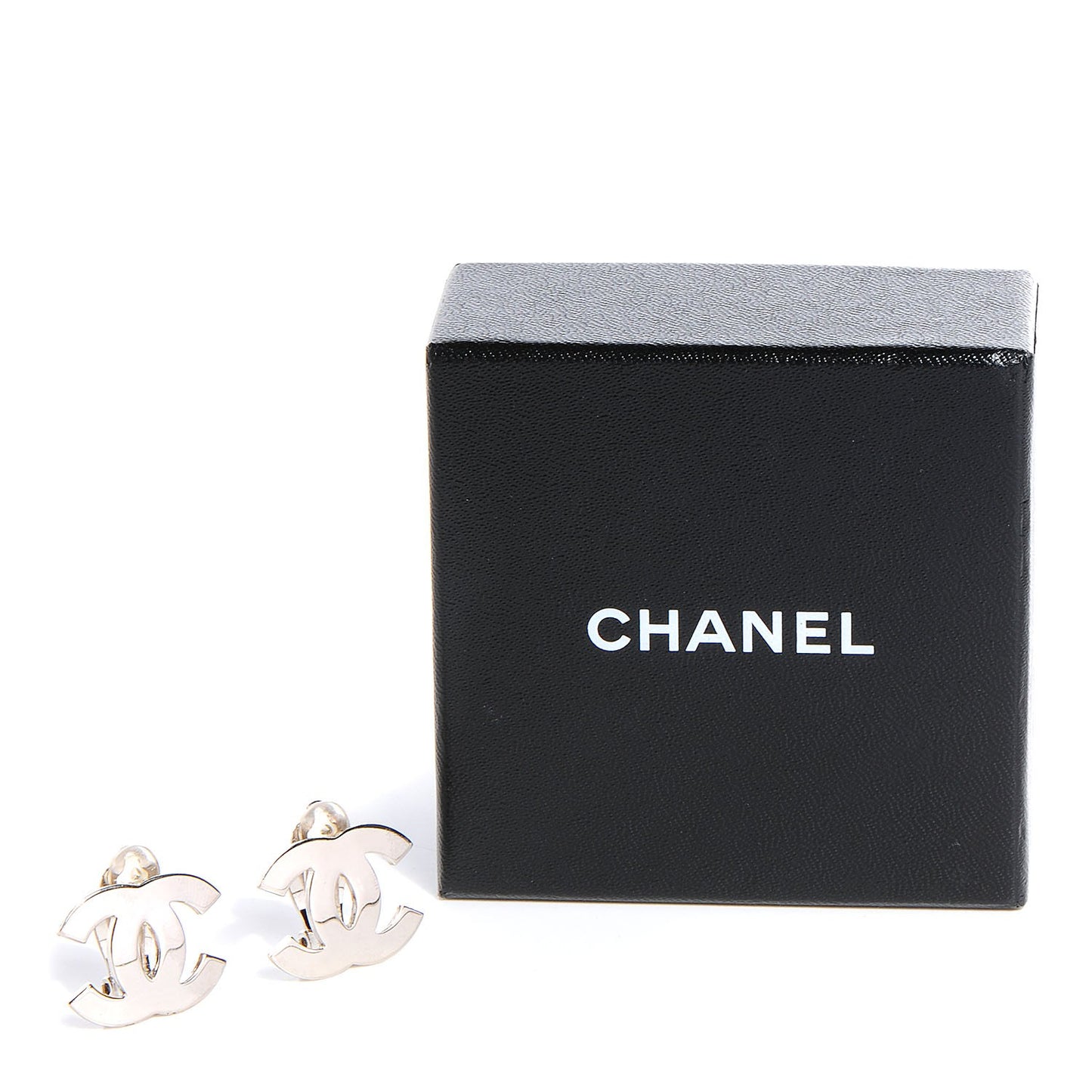 CC Clip On Earrings Silver