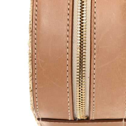 Saint Laurent Raffia Calfskin Small Mica Bag Natural Brown Gold 14 of 15