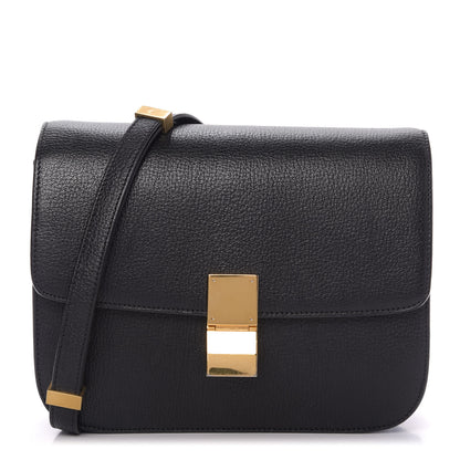 Celine Goatskin Medium Classic Box Flap Bag Black 1 of 9