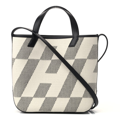 Hermes Swift H Canvas Cabas H En Biais 27 Black Ecru 1 of 8
