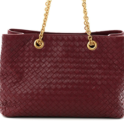 Bottega Veneta Nappa Intrecciato Medium Classic Chain Strap Tote Bordeaux 9 of 11