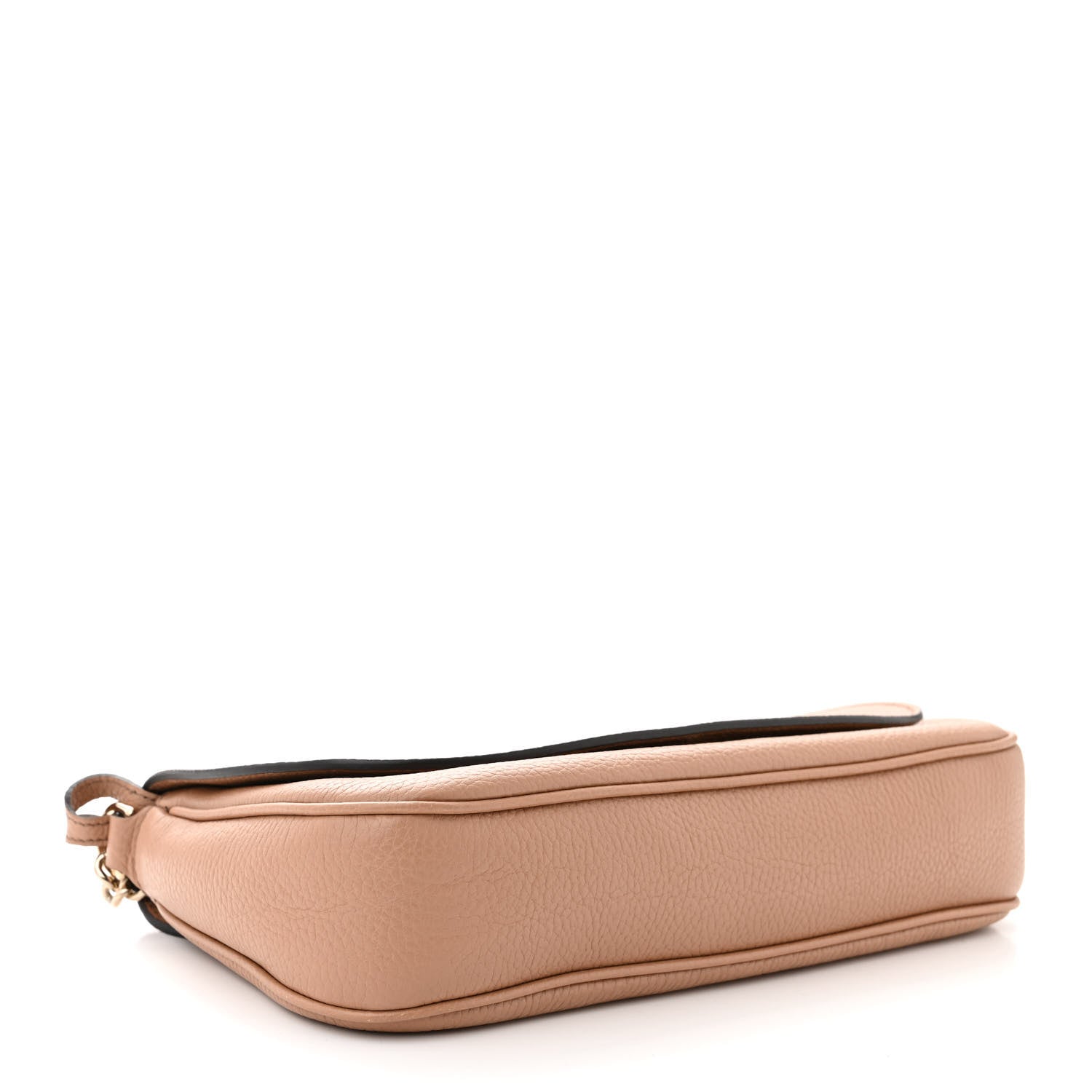 Gucci Pebbled Calfskin Medium Soho Flap Crossbody Camelia 4 of 10