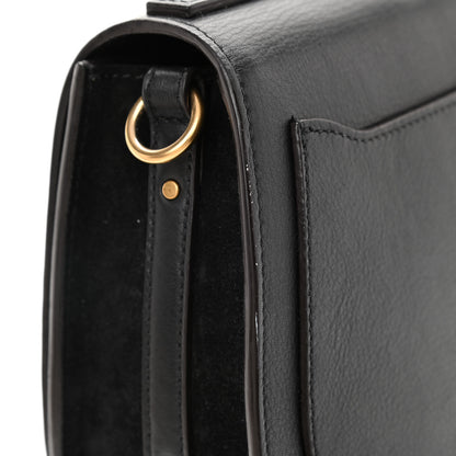Chloe Calfskin Suede Medium Nile Bracelet Bag Black 9 of 14
