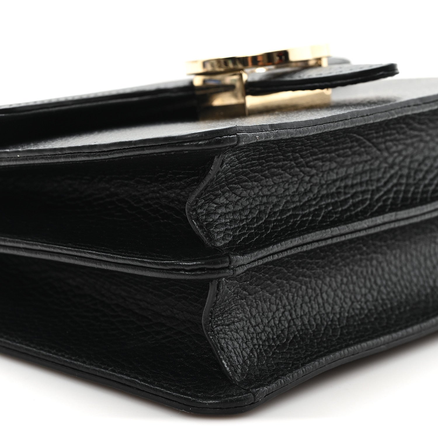 Gucci Dollar Calfskin Small Interlocking G Shoulder Bag Black Black 9 of 11