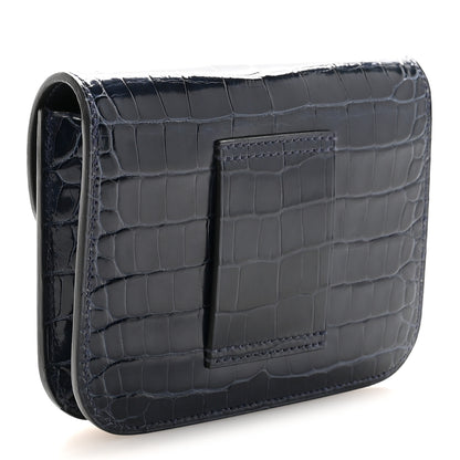 Hermes Shiny Alligator Constance Slim Wallet Bleu Abysse 3 of 7