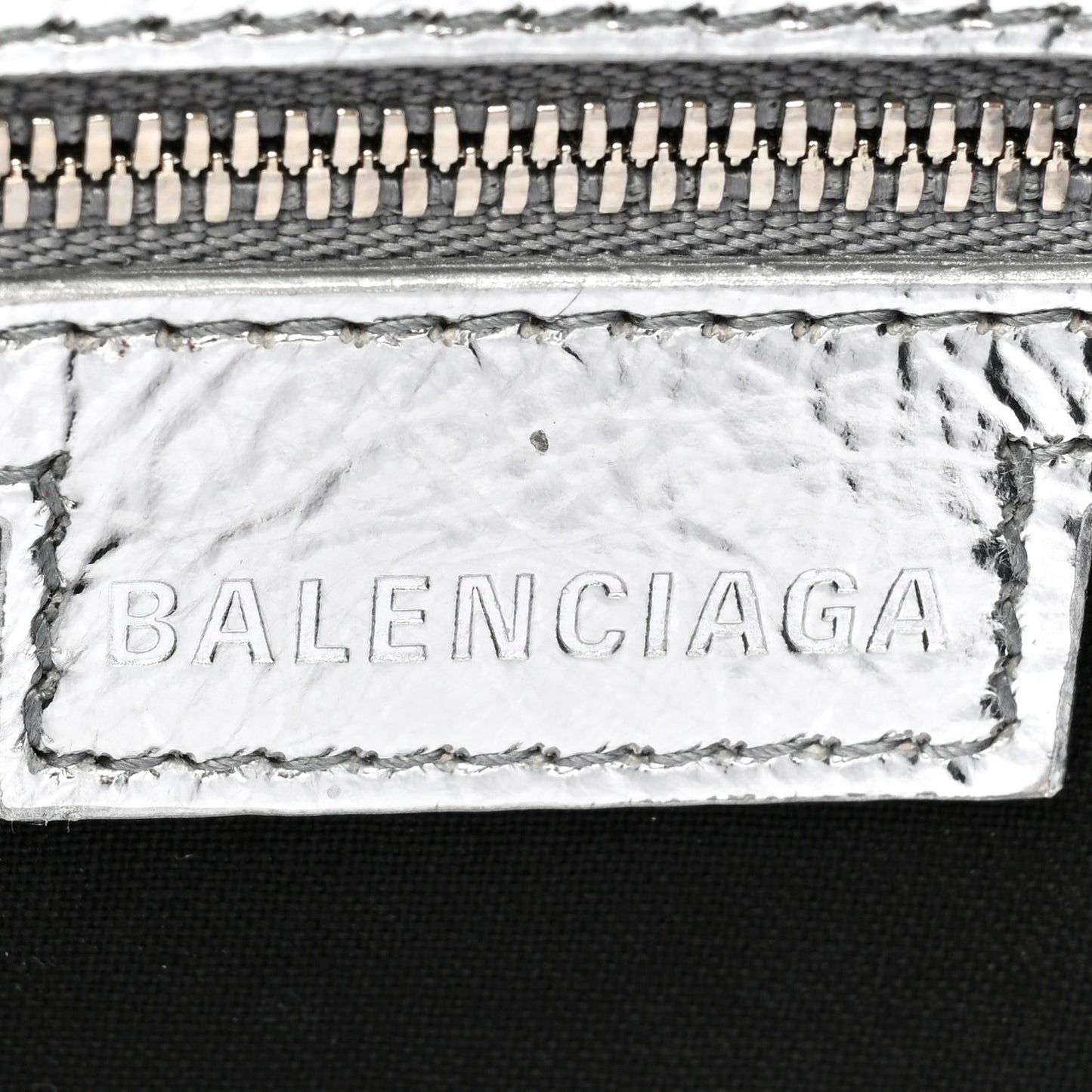 Smooth Metallic Calfskin Small Lindsay Shoulder Bag Silver