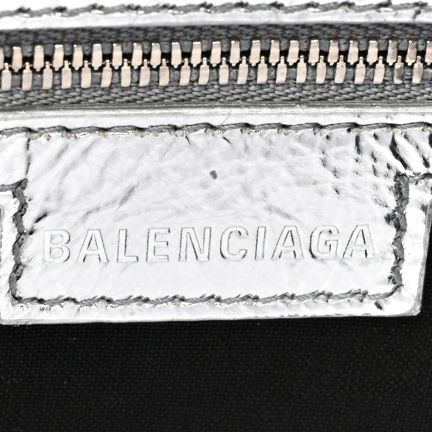 Balenciaga Smooth Metallic Calfskin Small Lindsay Shoulder Bag Silver 6 of 9
