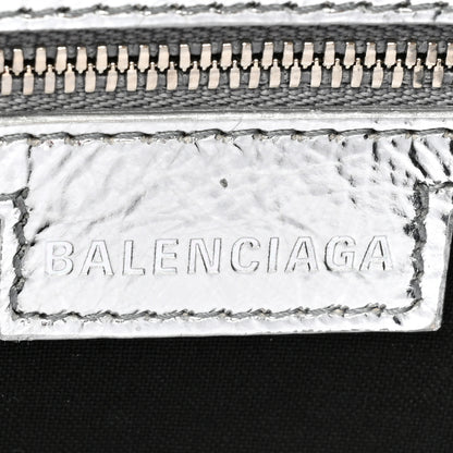 Balenciaga Smooth Metallic Calfskin Small Lindsay Shoulder Bag Silver 6 of 9