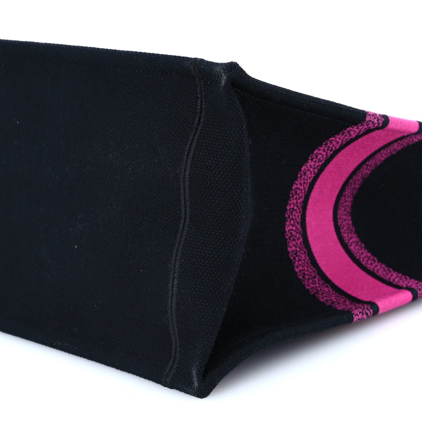 Canvas Embroidered Large Miss Dior Graffiti Book Tote Fuchsia Purple