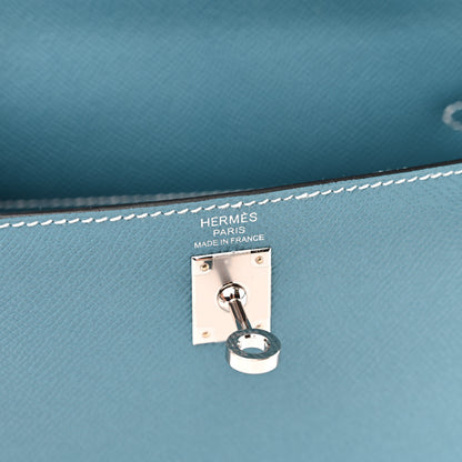 Hermes Epsom Kelly Sellier 25 New Blue Jean 6 of 11
