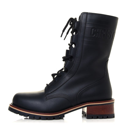 Christian Dior Calfskin Dior Quest 35mm Hiking Boots 38.5 Black 1 of 8