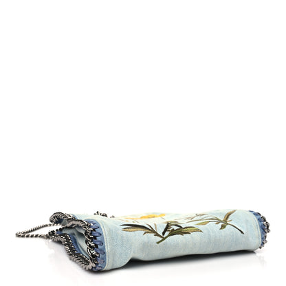 Stella McCartney Denim Flower Mini Falabella Tote Blue 4 of 13