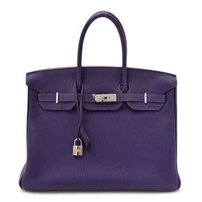 Hermes Togo Birkin 35 Iris 1 of 23