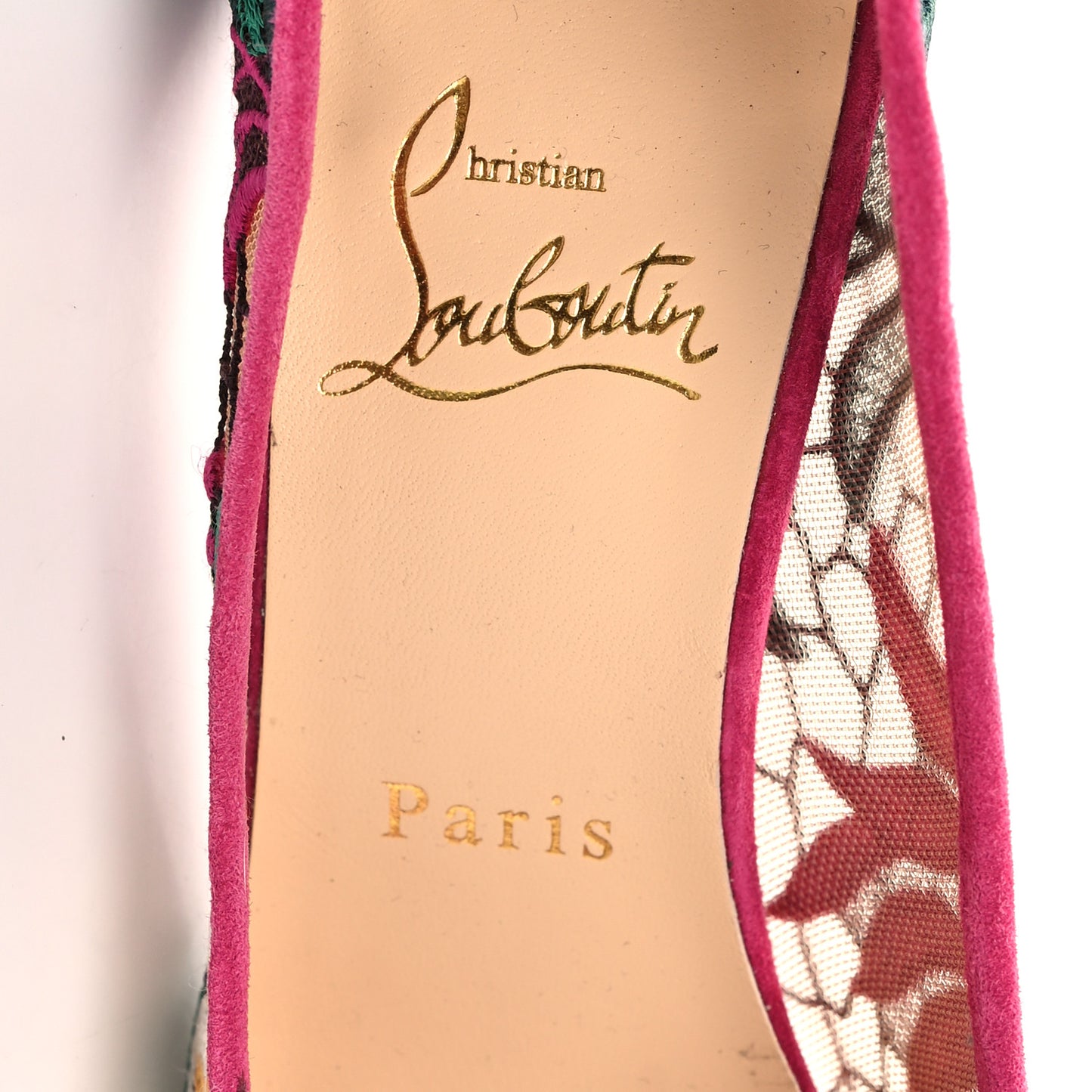 Lace Veau Velours Florale Follies 100 Pumps 38.5 Multicolor