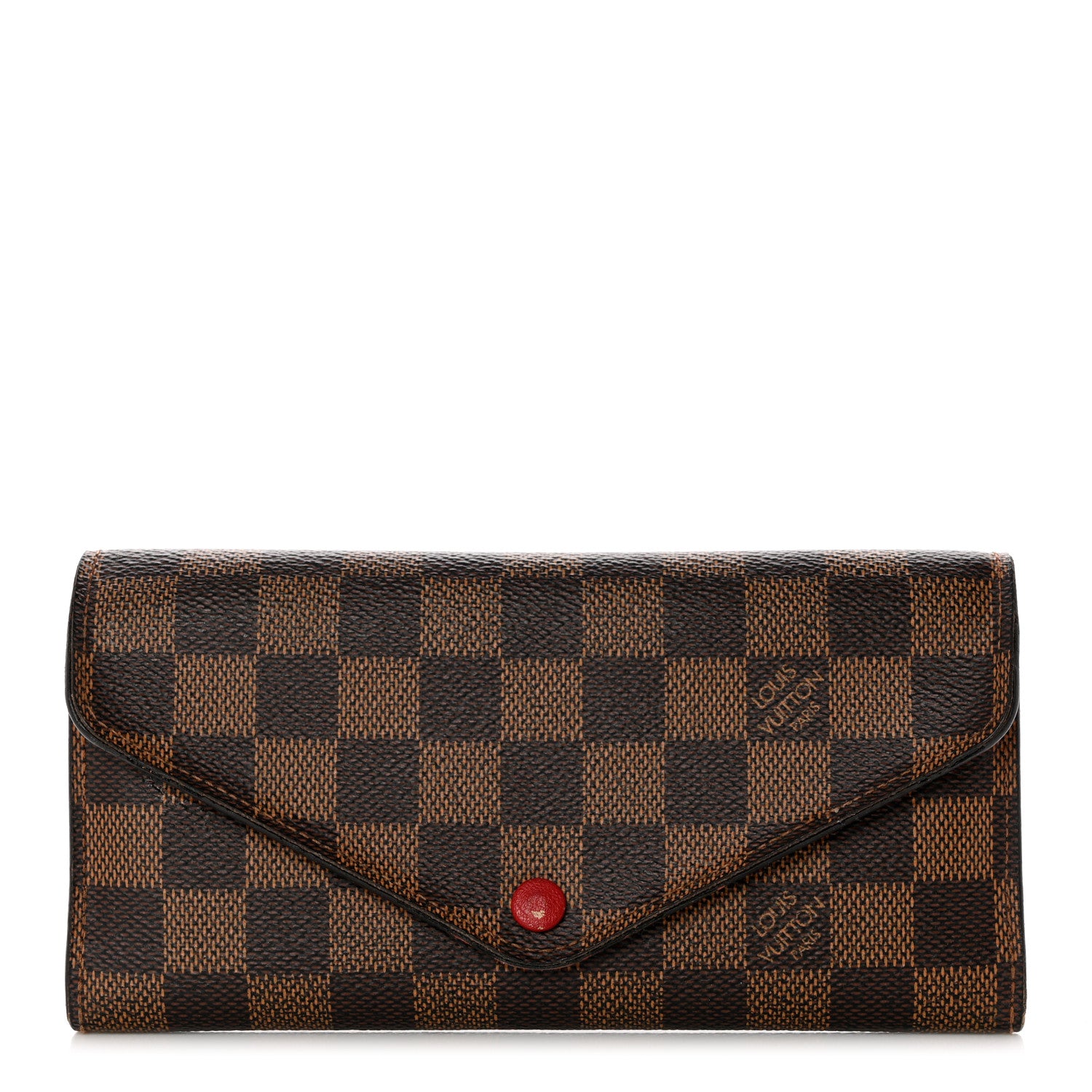 Louis Vuitton Damier Ebene Josephine Wallet Red 1 of 9