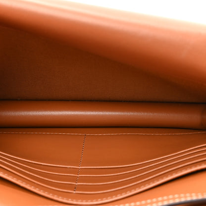 Celine Triomphe Canvas Lambskin Wallet On Strap Tan 5 of 15