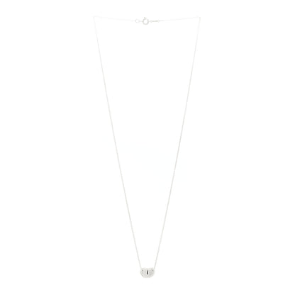 Tiffany Sterling Silver Elsa Peretti 12mm Bean Pendant Necklace 3 of 6