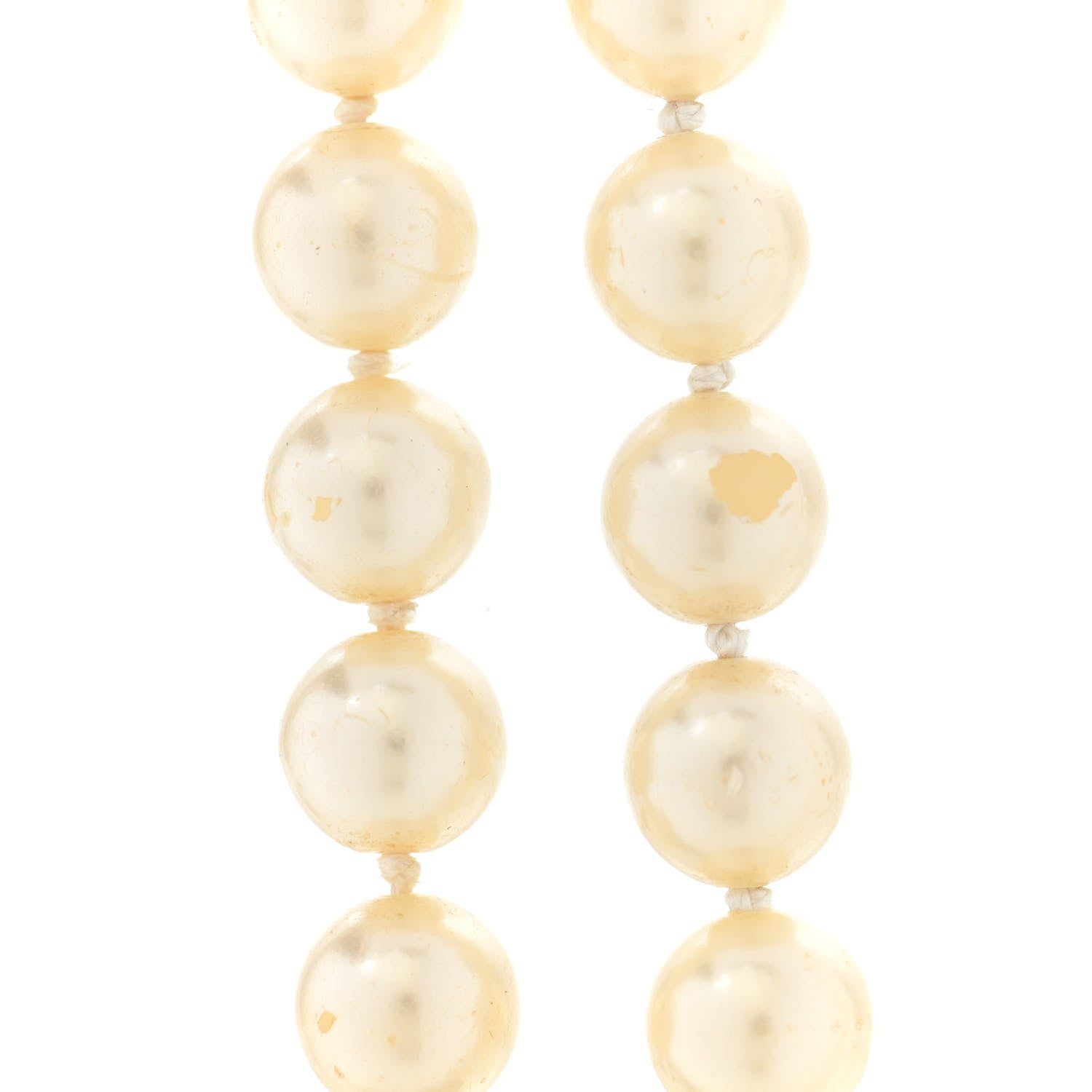 Chanel Pearl CC Long Necklace Light Gold 7 of 8