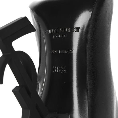 Saint Laurent Calfskin Opyum Ankle Boots 36.5 Black 7 of 9
