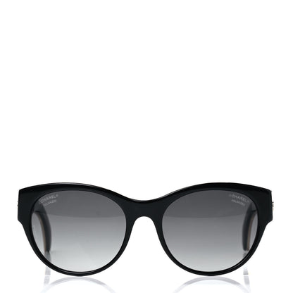 Chanel Crystal CC Polarized Stingray Sunglasses 5273-Q Black 2 of 6