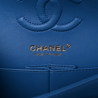 Chanel Caviar Quilted Small Double Flap Blue 6 of 10