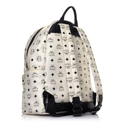 MCM Visetos Medium Studded Stark Backpack White 2 of 10