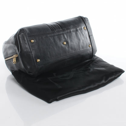 Saint Laurent Woven Lucky Chyc Boston Black 4 of 7