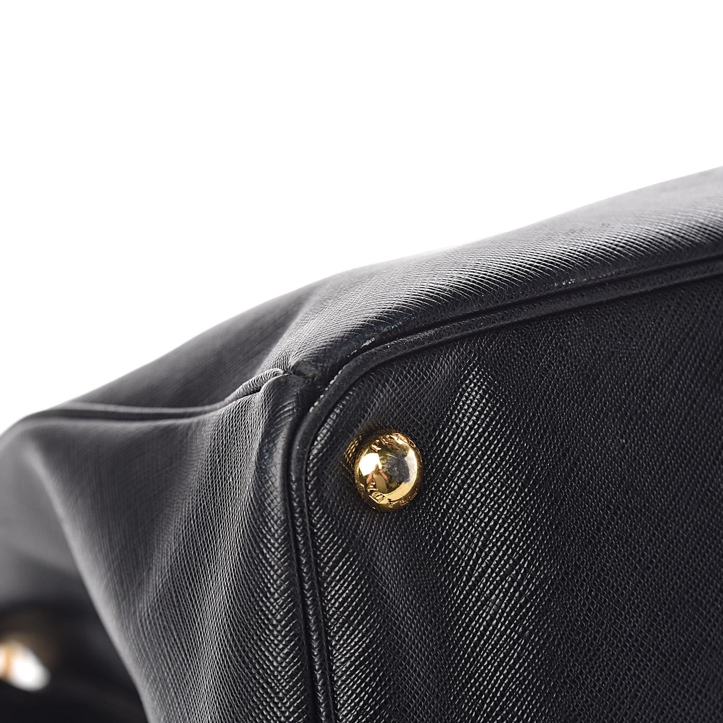 Saffiano Lux Extra Large Galleria Double Zip Tote Black