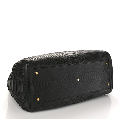 Gucci Snakeskin Large GG Running Tote Black 4 of 17