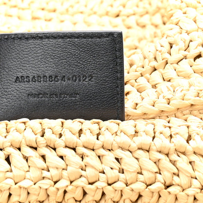 Saint Laurent Raffia Rive Gauche Tote Natural 7 of 10