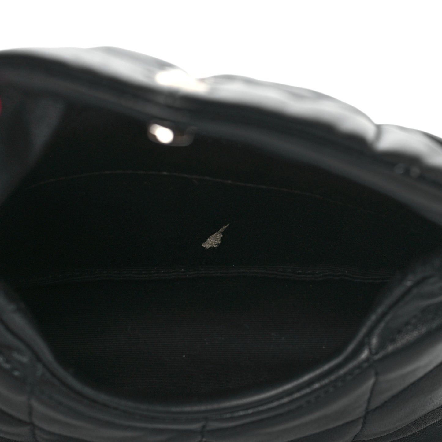 Lambskin Monogram Loulou Puffer Pouch Clutch Black