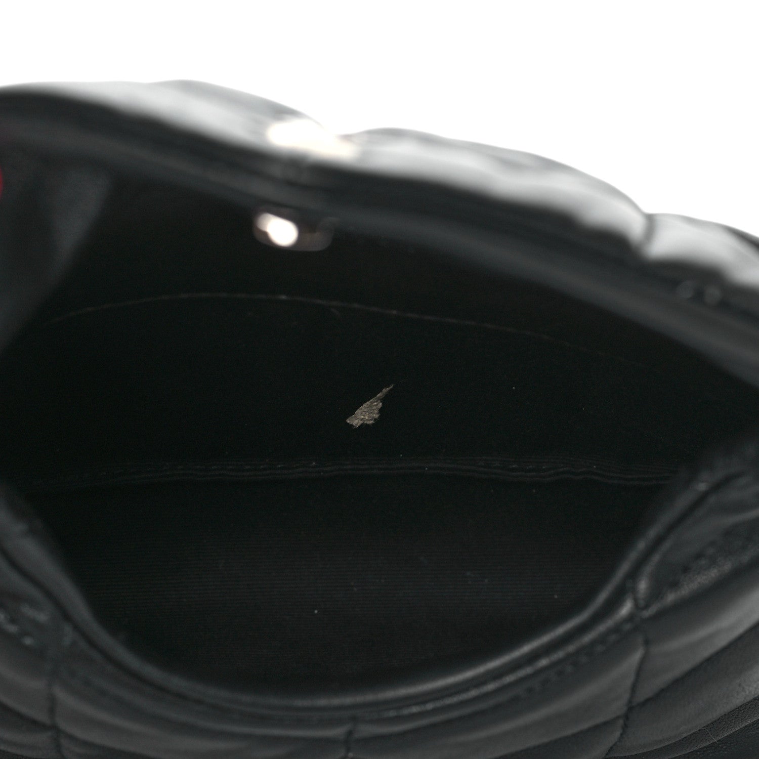 Saint Laurent Lambskin Monogram Loulou Puffer Pouch Clutch Black 5 of 11