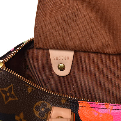 Louis Vuitton Monogram Roses Speedy 30 5 of 10