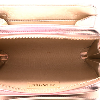 Chanel Metallic Lambskin Like A Wallet Flap Golden Pink 5 of 11