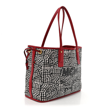 MCM Visetos Medium Liz Reversible Shopper Tote Ruby Red 5 of 18