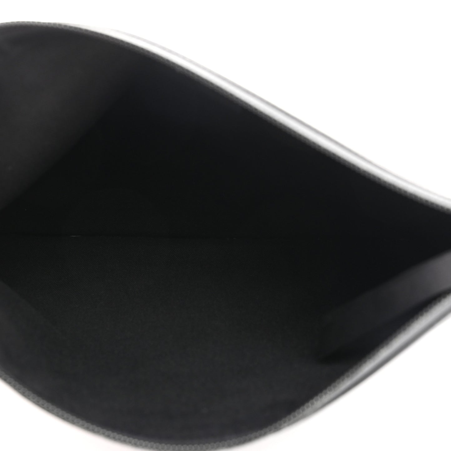 Canvas Large Logo Zipped Pouch Black