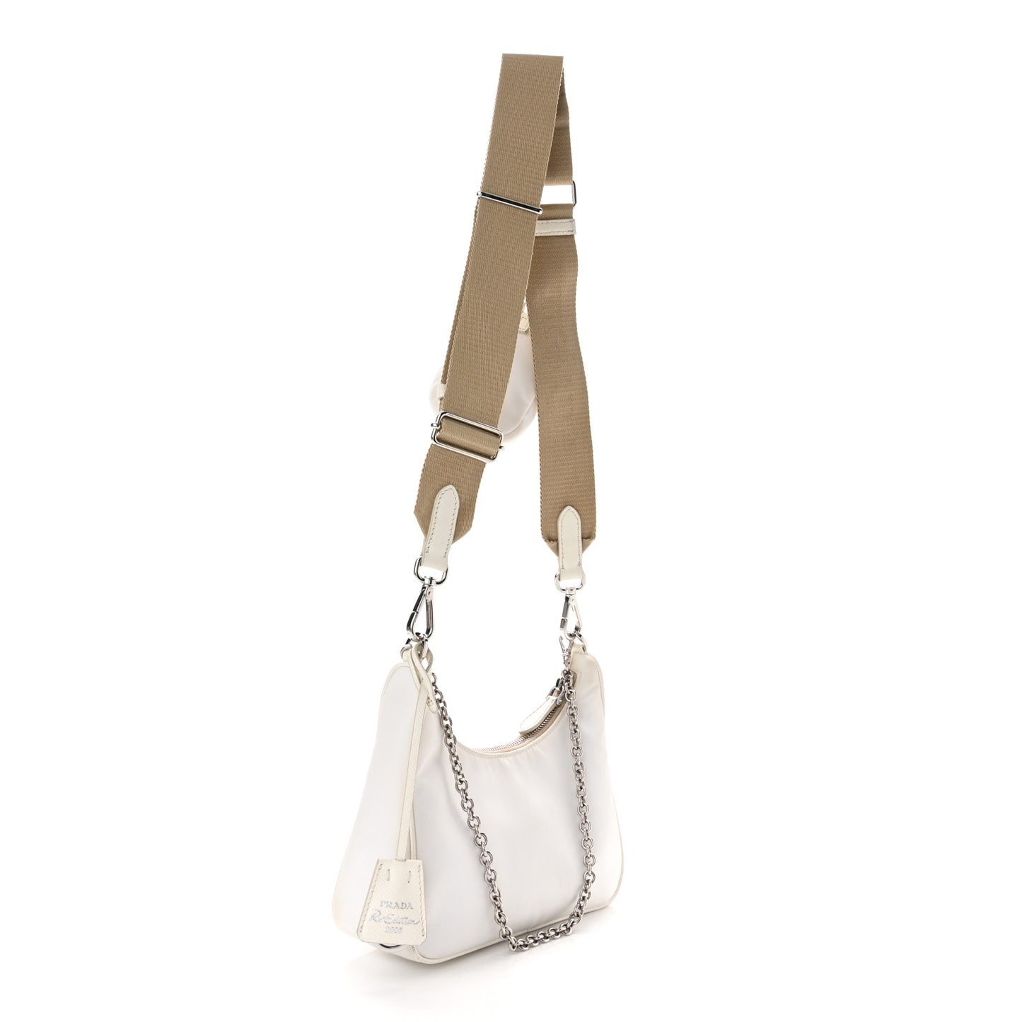 Nylon Re-Edition 2005 Shoulder Bag White