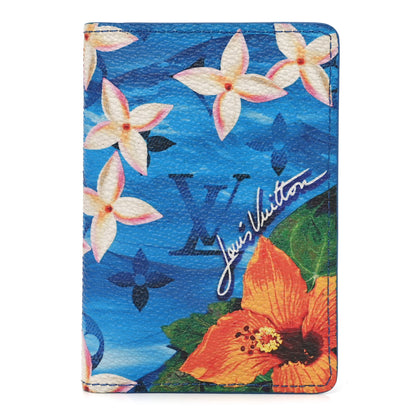 Louis Vuitton Monogram Surfin' Pocket Organizer NM Blue 1 of 8