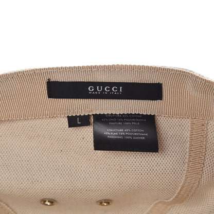 Gucci GG Supreme Monogram Baseball Hat L Brown 6 of 7