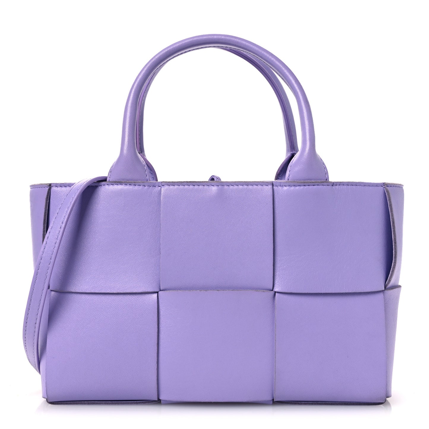 Calfskin Maxi Intreccio Mini Arco Tote Wisteria