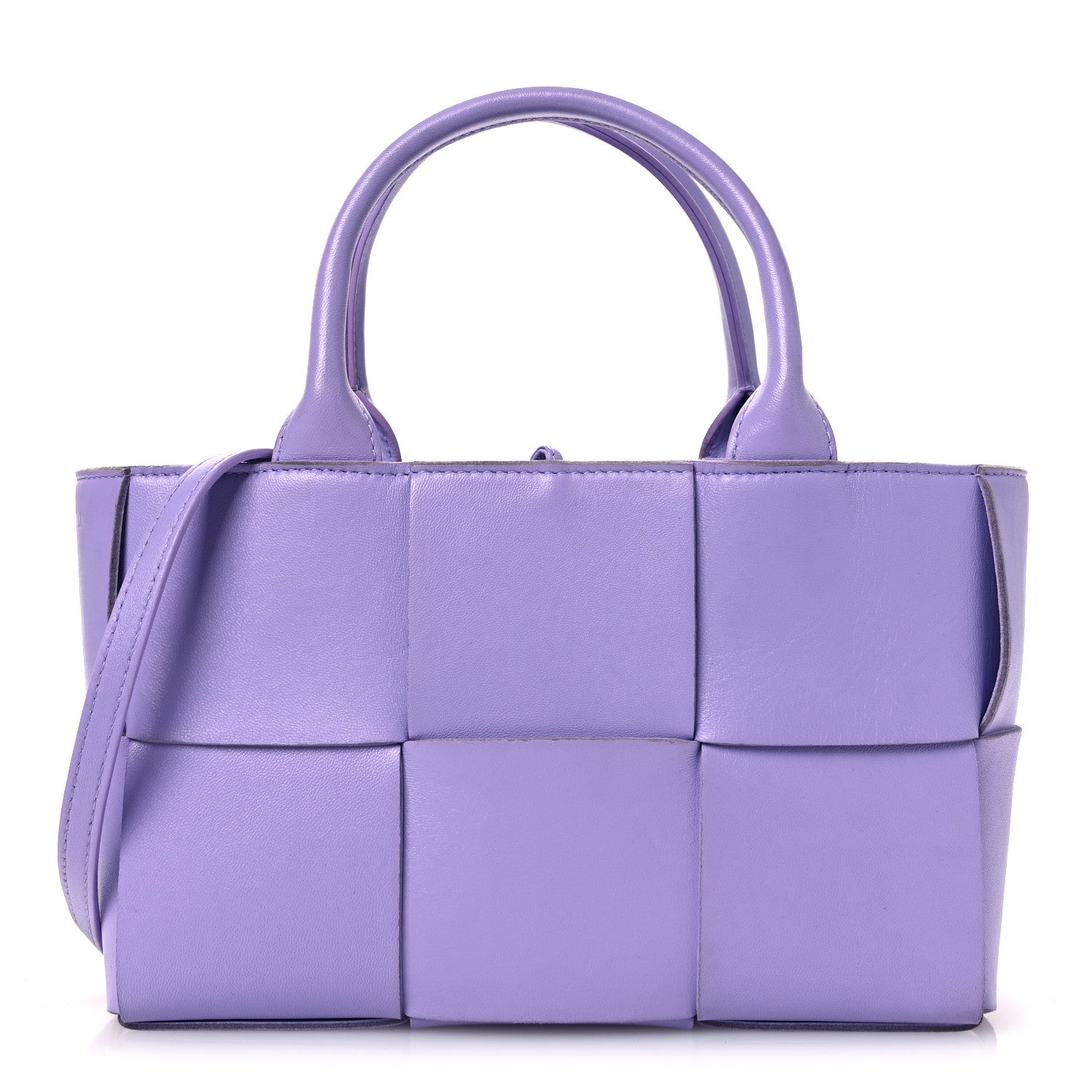 Bottega Veneta Calfskin Maxi Intreccio Mini Arco Tote Wisteria 1 of 13
