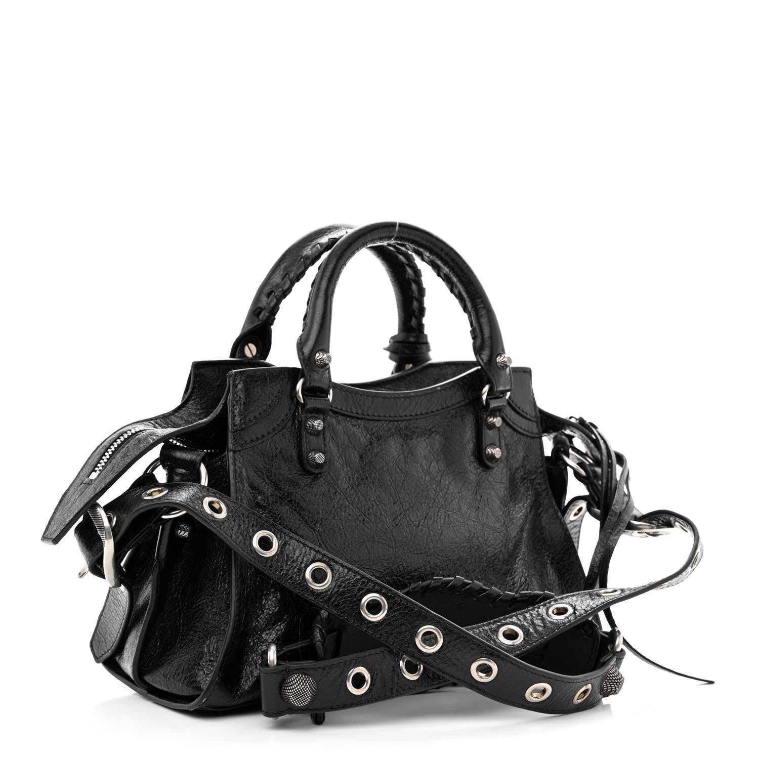 Balenciaga Agneau Arena Neo Cagole Handbag XS Black 3 of 11