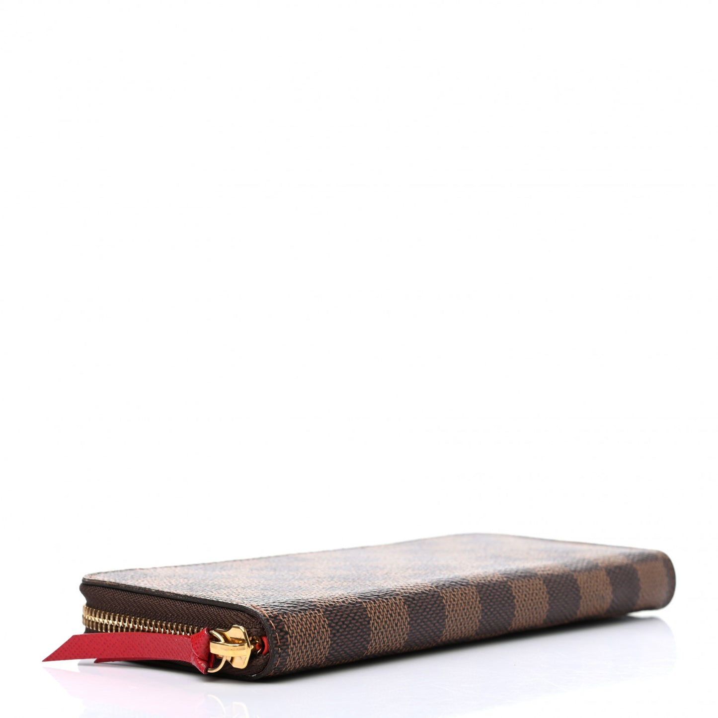 Damier Ebene Clemence Wallet Cherry