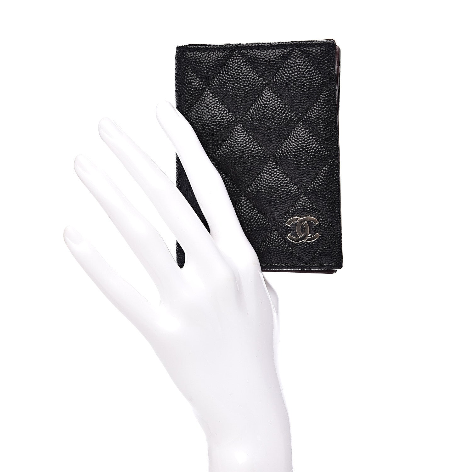 Chanel Caviar Quilted Card Holder Wallet Black 2 of 9