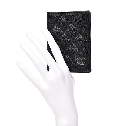 Chanel Caviar Quilted Card Holder Wallet Black 2 of 9
