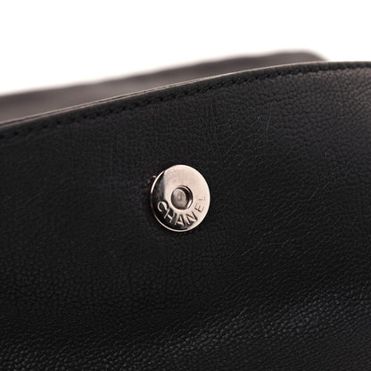 Chanel Calfskin Diamond Stitch Accordion Flap Black 12 of 16