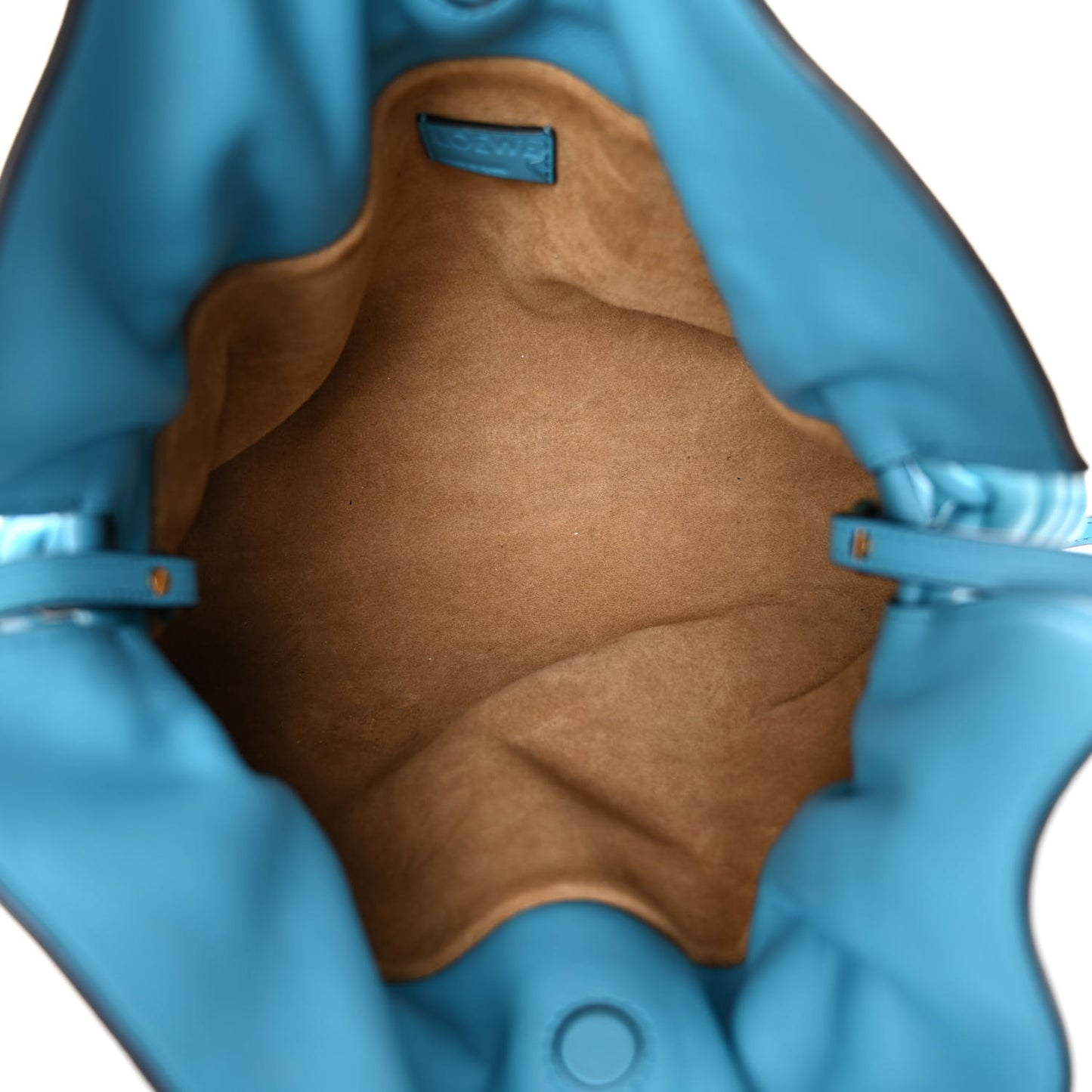 Nappa Medium Flamenco Knot Bag Cyan