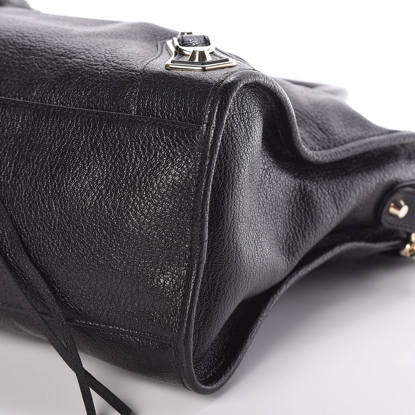 Chevre Gold Metallic Edge Hardware City Black