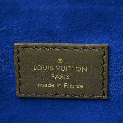 Louis Vuitton Lambskin Embossed Monogram Coussin MM Khaki 6 of 9